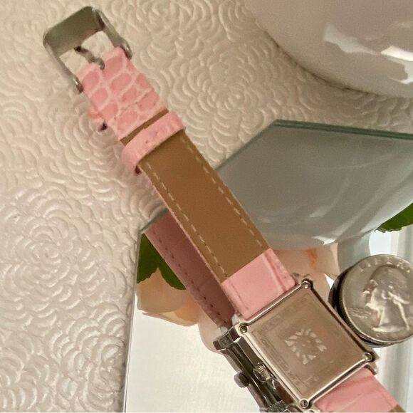 Anne Klein New York Swiss 20 Diamond Bezel Dress Watch with Sub-dial Second Hand - Picture 13 of 16